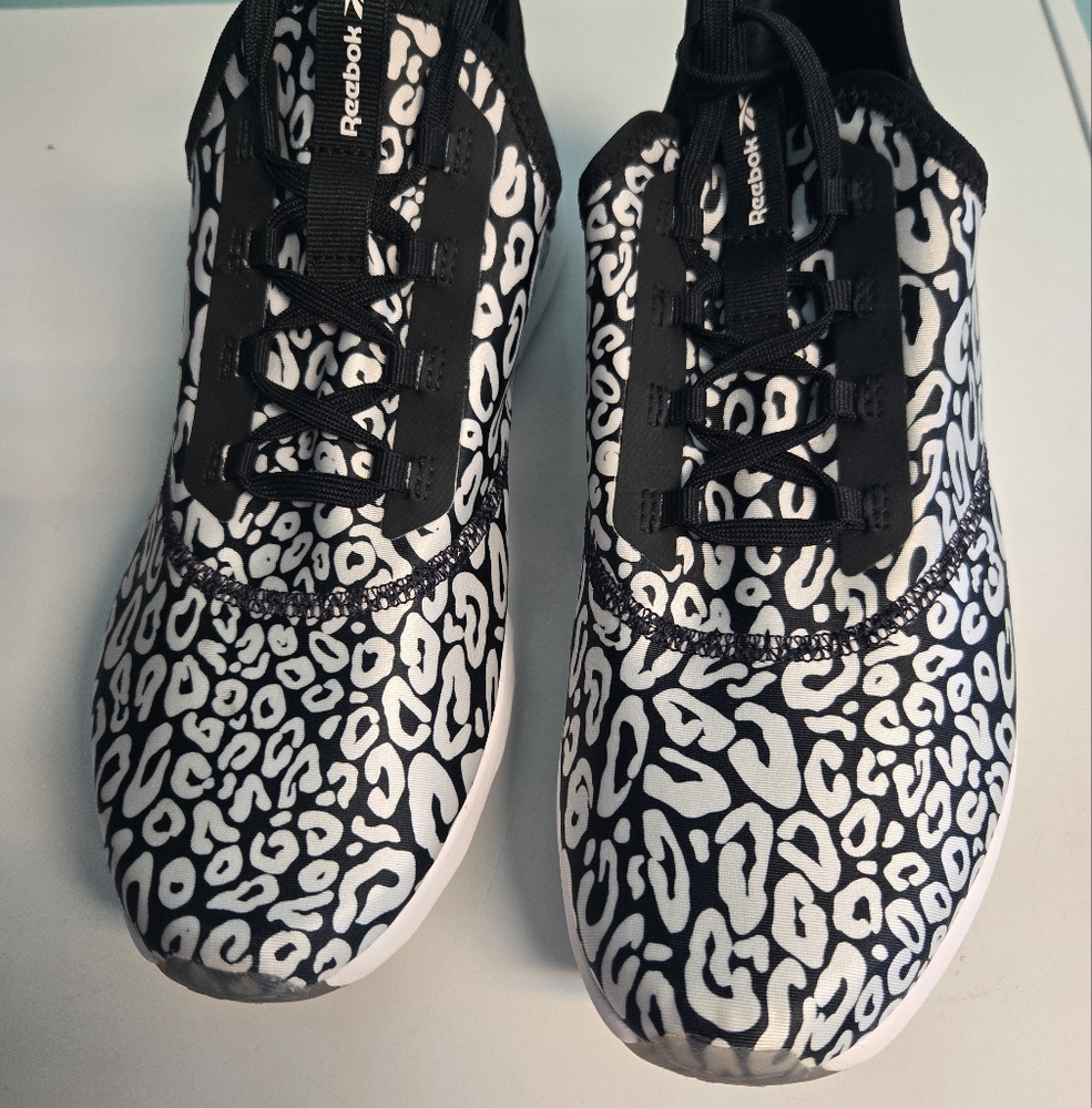 Reebok Black and White Sneakers